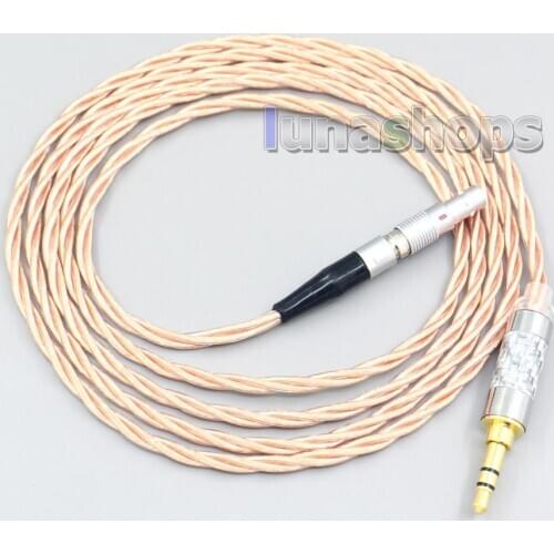 LN007152 Silver Plated OCC Shielding Coaxial Earphone Cable For AKG K812 K872 Reference Headphone Headset