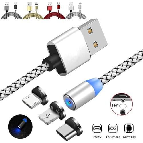 1M Magnetic Charge Cable for Xiaomi Mi 9T 9 8 Lite A2 6X A1 Mix 3 2S Mi Pad 4 Max3 Redmi Note 7 7S K20 Pro Charger Charging Wire