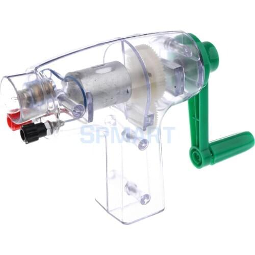 Hand-cranked Mechanical Power Electric Generator Model Lab Experinment Toy