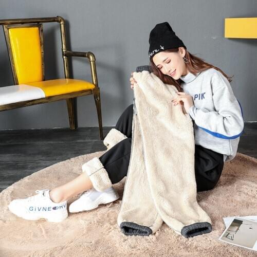 Fashion Warm Sweatpants Women Pants Leggings Joggers Women Trousers Harajuku Clothes High Waist Jogging Femme Pantalon WPY1821