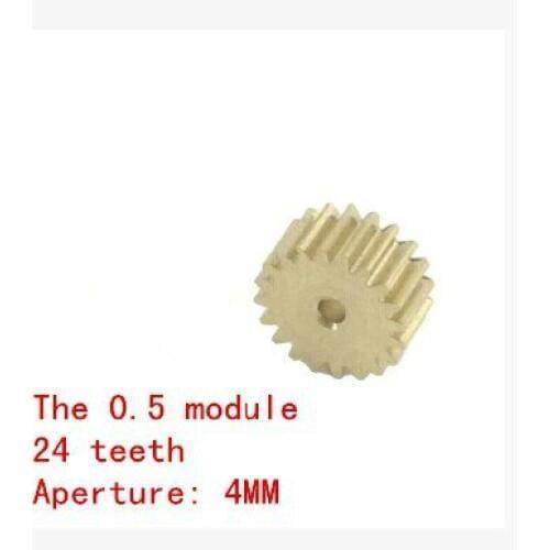 The 0.5 module 24T micro motor gear metal gear DIY Model Toy Fittings aperture 4MM Free shipping