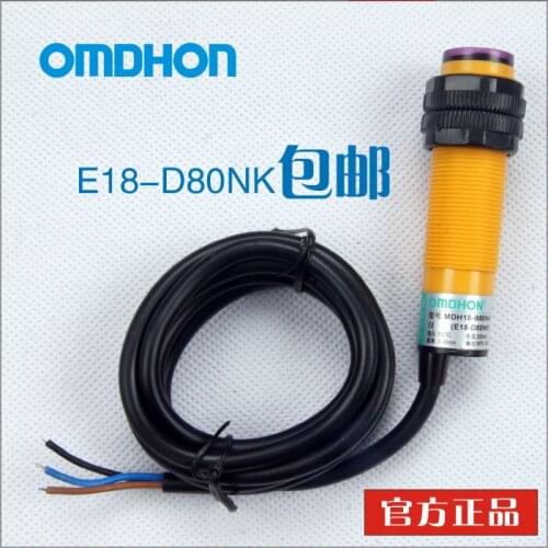 Free shipping E18-D80NK Gaston infrared photoelectric switch diffuse reflection type obstacle avoidance sensor module proximit