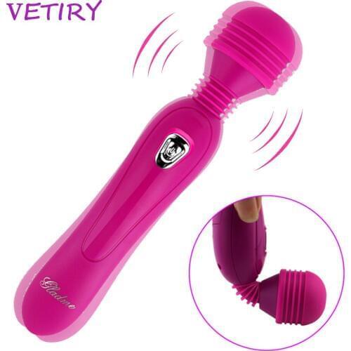 VETIRY Powerful Vibrator 12 Speed Magic Wand Sex Toys for Women Female Masturbation Flirting Vagina Labia Massage