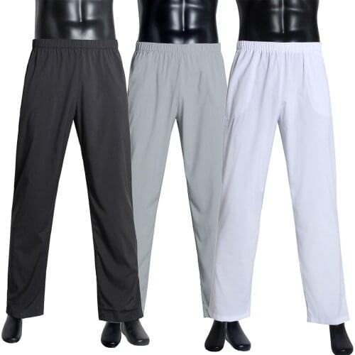 Muslim Mens Arab Trousers Adult Solid Color Islamic Arabic Pants Dubai Saudi Arabia Middle East Man Trousers Loose PW207