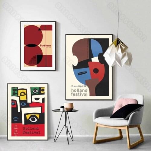 Nordic Style Canvas Painting Abstract Geometric Pictures Holland Festival Posters for Living Rooms Bedroom Gallery Wall Decorati