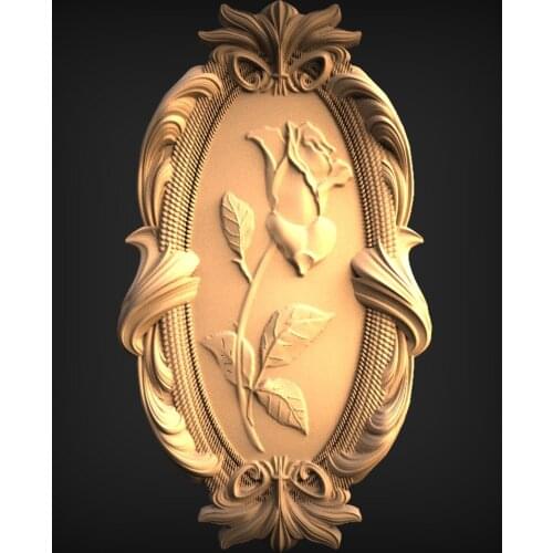 New STL plant leaf 3D model relief STL model for CNC Router carving engraving - wall decor