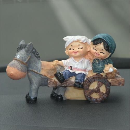 The couple married couples jewelry gifts crafts Home Furnishing riding a donkey lovers wedding room decoration creative gifts