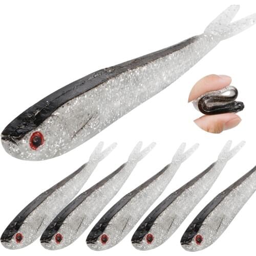 5pcs/lot Swimbait Soft Trout Catfish Silicone Fishing Lures Wobbler for Trolling Soft Bait vobler Bass Fishing Tackle