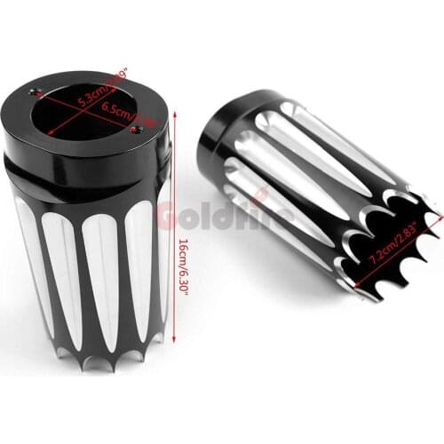 Motorcycle CNC Cut Billet Fork Boot Slider Cover For Harley FLT FLHR Road Glide FLHX FLHT FLSTF 1986-2014