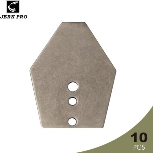 JERK PRO 10PCS ChatterBait Blades Stainless Steel Shaker Blade Angler’s Tackle Craft Fishing Lure Component