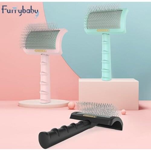 Pet Dog Hair Removal Needle Combs Fur Cleaning Brush Grooming Large Size Combs Tool Candy Color Non-slip Pets Comb Dropshipping