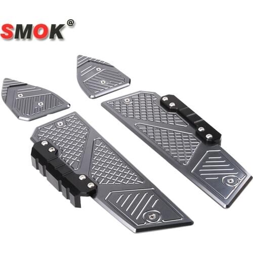SMOK Applicable to Honda Pcx150 Motorcycle Aluminum Alloy Parts PCX Footrest Foot Pads Floor Mats Pcx125 from 2017 2018 2019