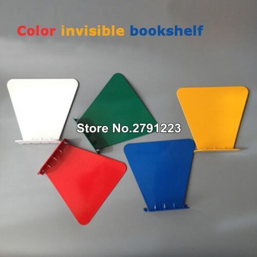 Modern Iron Book Shelf Wall Invisible Bookshelf For Home Decoration Floating Bookshelf White Red Blue Green Yellow Magazine Rack
