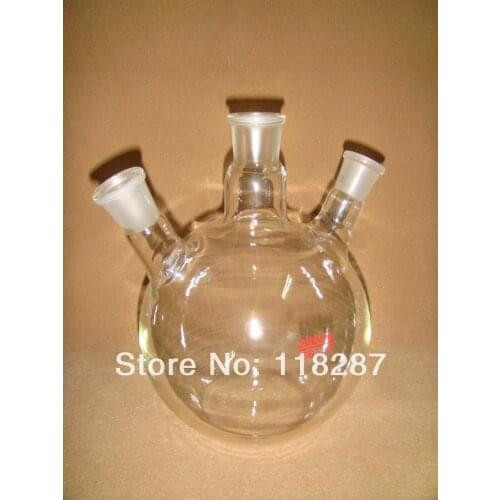 2000ml,24/29,4-neck,Flat Bottom,Glass Flask,2L,Four Necks,Heavey Wall,lab glassware flask