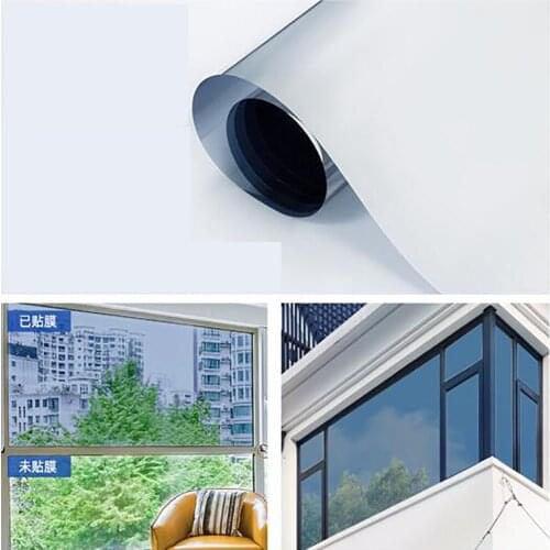 HOHOFILM 100cmX20m One Way Mirror Window Film Privacy Reflective Home Window Tint Film Privacy heat reduction