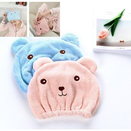 New Kids Lady Towel Super Absorbent Hair Magic Drying Turban Wrap Hat Caps Spa Bath