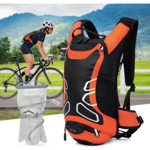 Ultra-light 15-liter bicycle backpack, mountain (MTB) or road bike cycling water bag, 2 liter water bag