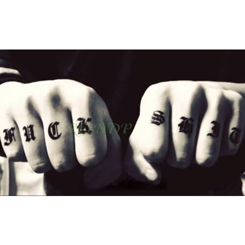 Waterproof Temporary Tattoo Sticker English letter Number Fake Tatto Flash Tatoo Hand Arm Foot Back Tato for Girl Women Men