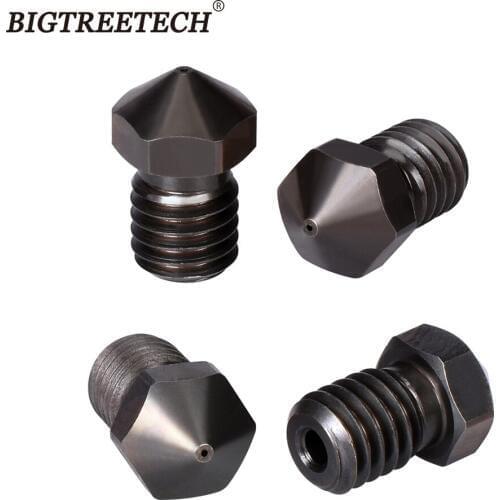 High Quality V6 Hardened steel Nozzle High Temperature 3D Printer Parts for 3D Printer E3D Hotend Titan J-Head&MK8 Extruder