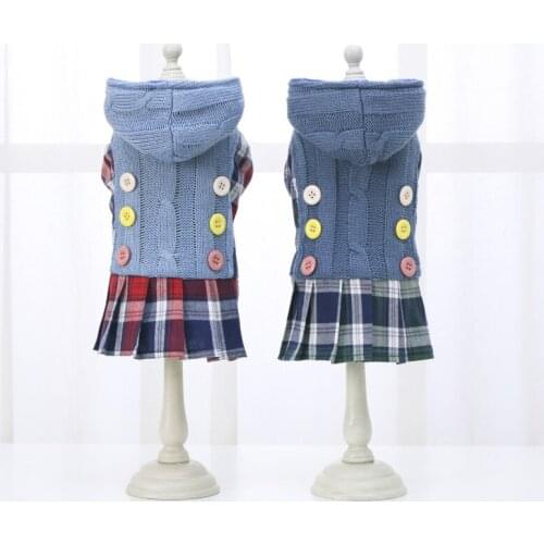 Small Pets Dog Dress Winter Puppy Skirt Coat Yorkshire Terriers Pomeranian Shih Tzu Maltese Poodle Bichon Schnauzer Dog Clothes