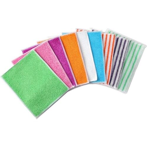 10/20PCS Fiber Dish Washing Cloth Oil Remover Kitchen Washing Cleaning Cloth