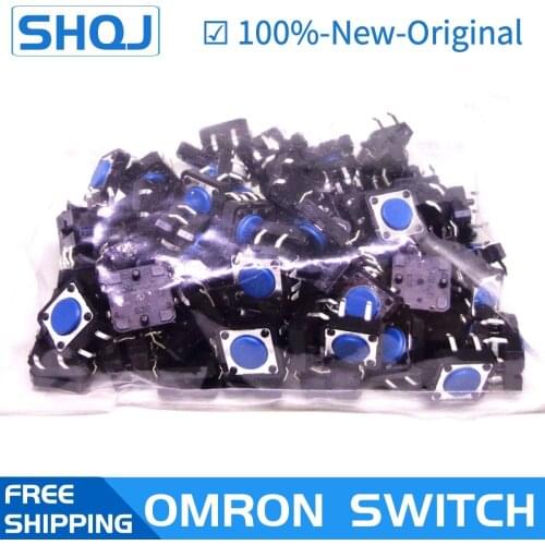 100PCS OMRON tactile switch B3F-5000 12*12*4.3mm Brand new and original