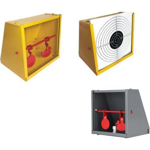 14cm * 14cm Multi-use Pellet trap BBS pellet trap paper target holder with spinner inside comes with 20 pcs paper target