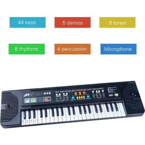 44 Keys Electronic Piano Multifunctional with Microphone Electronic Organ Musical Instrument Toy for children kids gift