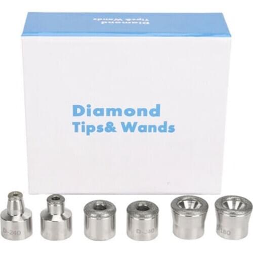 6pcs/Set Dermabrasion Tip For Diamond Microdermabrasion Dermabrasion Salon Device Accessories Facial Machine Beauty Replacement