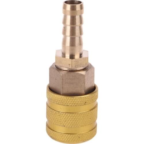 Hardware Coupler and Plug 8mm Solid Brass Quick Connect Air Fittings 1/4" NPT Thickened Copper Inflatable joint