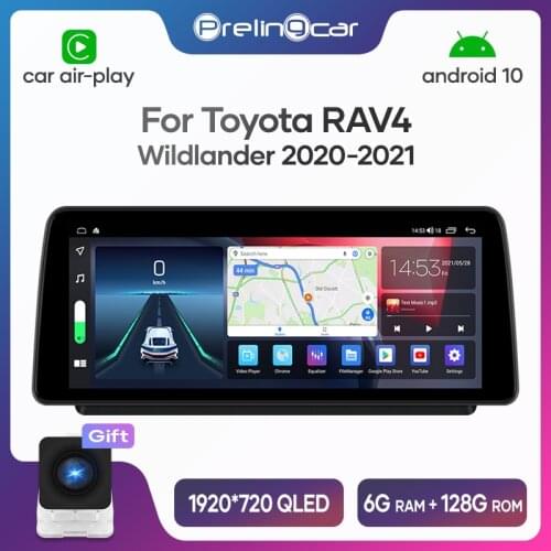12.3 inch For Toyota RAV4 Wildlander 2020 - 2021 Android 10 Car Radio Stereo Receiver Video Player Multimedia Navigation GPS