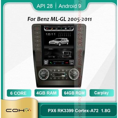 COHO For Benz ML-GL 2005-2011 Android 10.0 Octa Core 6+128G Car Multimedia Player Stereo Receiver Radio