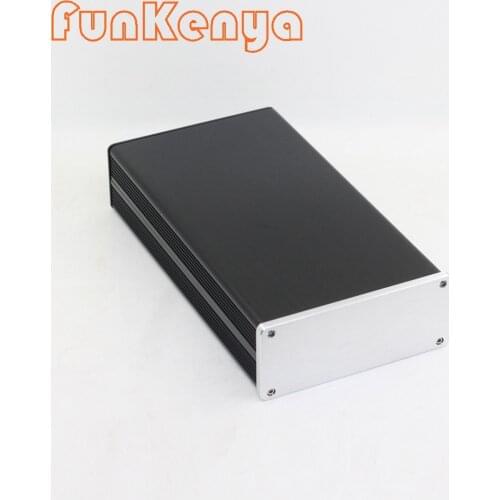 Size D248 W134 H55 Power Amplifier Case All Aluminum Chassis DIY Silver Box WA140
