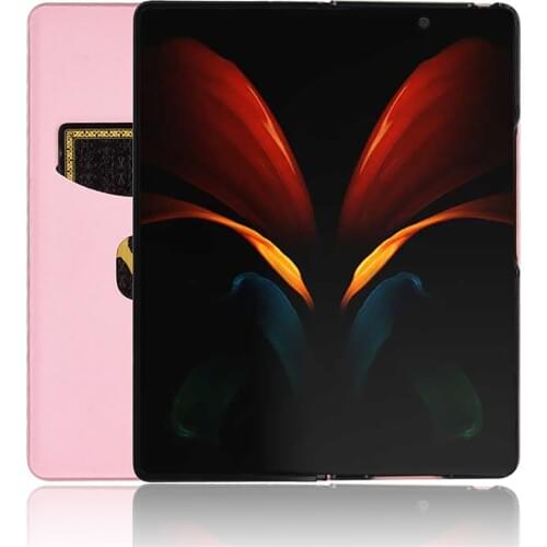 Flip Leather Protective Cover Case Shockproof Phone Shell Carbon Fiber Case for Samsung Galaxy Z Fold2 Smartphone Accessories