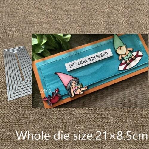 XLDesign Craft Metal Cutting Dies stencil mold Line frame decoration scrapbook Album Paper Card Craft Embossing die cuts