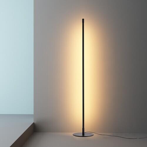 Minimalist Nordic LED Floor lamp Vertical Strip Floor Light Bedroom Art Decor Living Room Bedside Floor Lamp Light Fixture