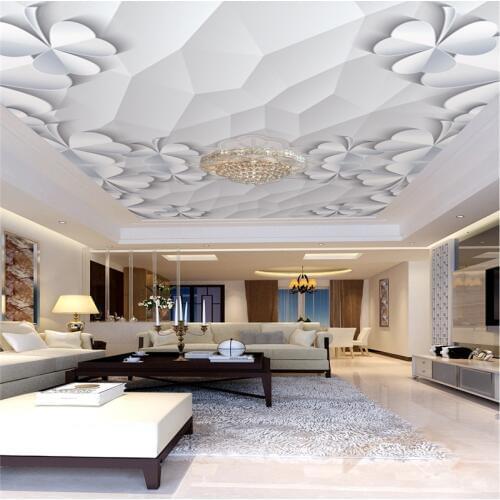 Custom Ceiling Mural Wallpaper Living Room Theme Hotel Ceiling Wall Decor Modern reliefs Luxury ceiling 3d Wallpaper Beibehang