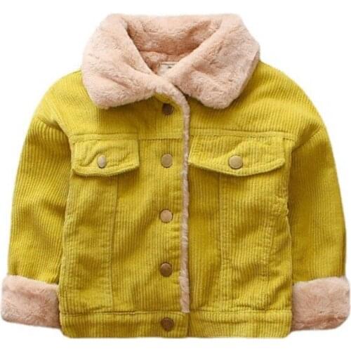 New Winter Baby Girl Clothes Fashion Children Boys Cotton Solid Jacket Toddler Casual Costume Sports Infant Clothing Kids Coat