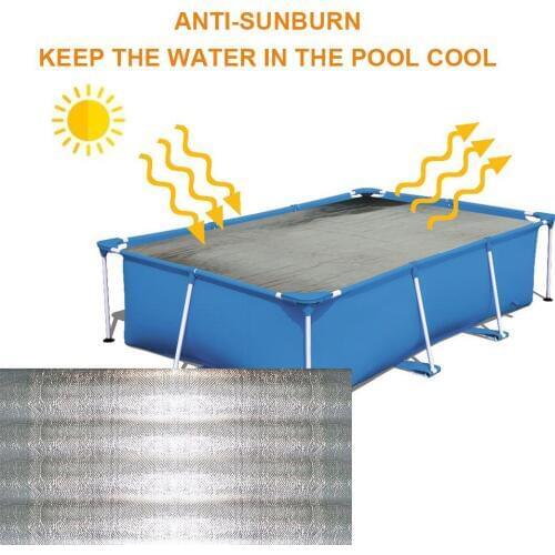 Swimming Pool Solar Cover Solar-cover Banner High Quality Ground Pool Rectangular Blanket Swim Pool Insulation Cover New Arrival