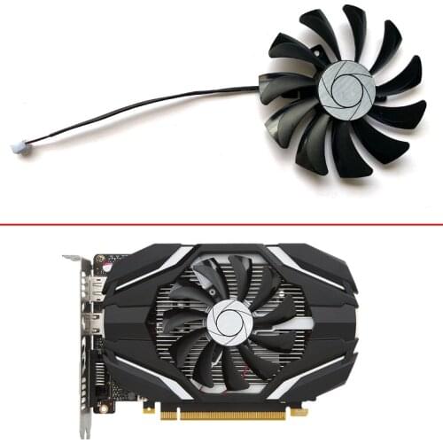 NEW 85MM HA9010H12F-Z For MSI Geforce GTX 1050Ti 4G OC GTX 1050 2G Graphic Card Cooling Fan DC 12V 0.57A 2Pin Cooler Fans