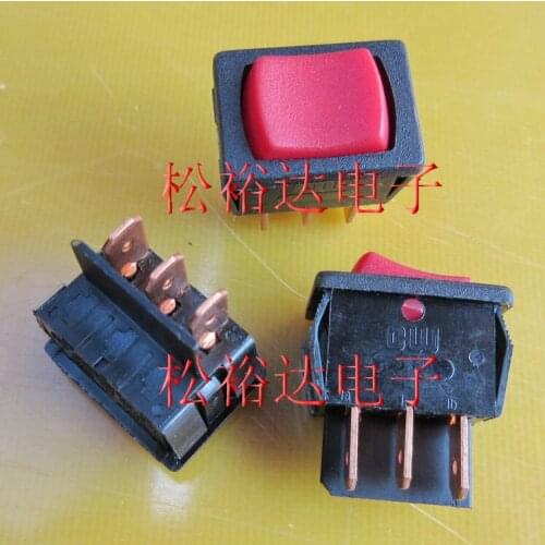 Original New 100% rocker switch 3gear 3pin high current 13A250V panel 21*15mm