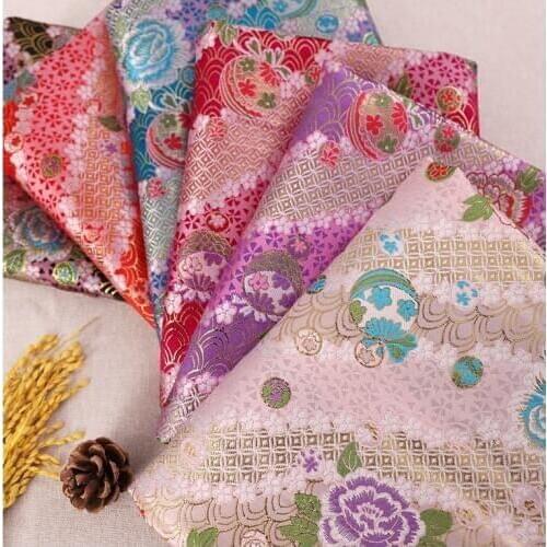 Japanese kimono Brocade Fabric Damask Jacquard Apparel Costume Upholstery Furnishing Curtain Material cushion fabric 75cm*50cm