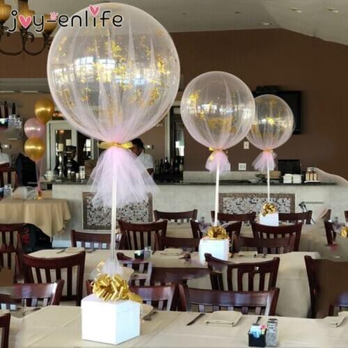 6set Balloon Holder Stand Balloon Stick Stand with Cups Kit for Table Centerpieces Wedding Balloon Decorations Party Supplies