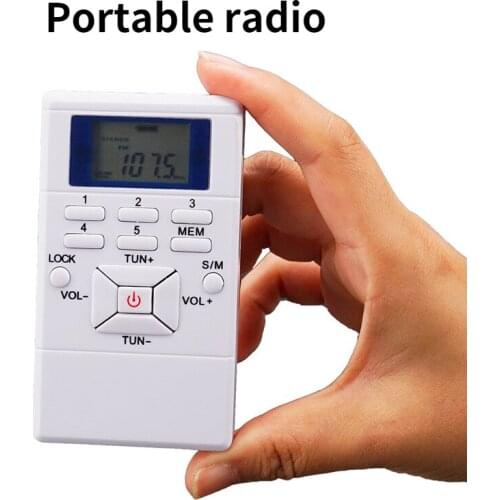 Portable Mini Led Screen FM Radio Receiver Digital Signal Processing of Frequency Modulation With Earphone 2021 NEW Best Sellers
