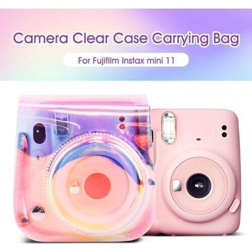 Camera Package Mini11 Transparent Magic Color Camera Bag PVC Laser Camera Storage Bag Photography Bag Camera Bag For Mini11
