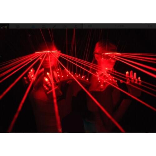 Holiday stage show /DJ Red laser show glasses/Christamas gift