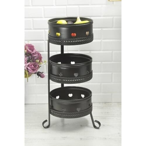 Shaddy Goods 3 Layer Metal Crisper Black