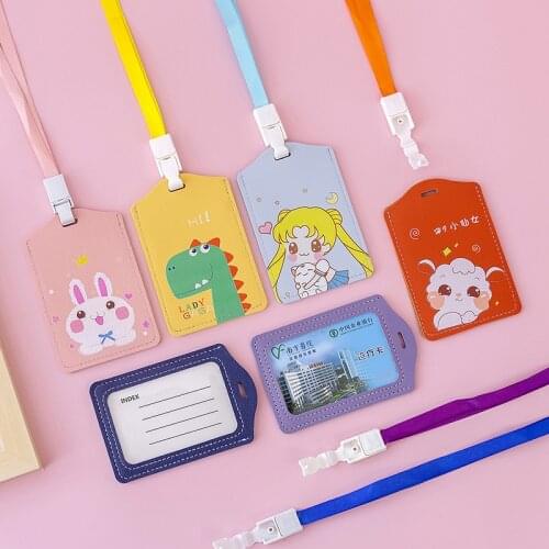Kawaii High Quality Credit Card ID Holder Cute Cartoon Silicone Bus Card Case Key Holder Ring Luggage Tag Trinket Hot sale