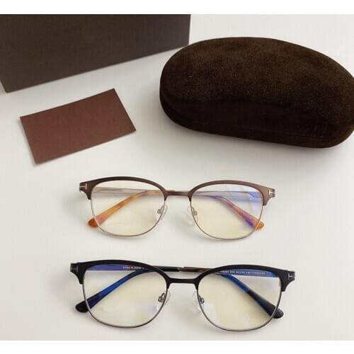 Tom For Men Optical Eyeglasses Frames Forde Fashion metal Women Reading Myopia Prescription Glasses TF5381 With original Case