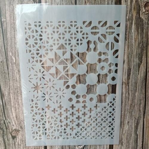 A4 Size DIY Craft Mandala Stencil for Painting on Wood,Fabric,Walls Art Scrapbooking Stamping Album Embossing Paper Cards